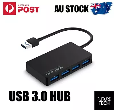 USB 3.0 Hub USB Hub Adapter W/ 4 USB Ports (KS30) High Speed Slim For PC Laptop  • $5.45