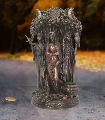 MOTHER MAIDEN CRONE PAGAN WICCA  FIGURINE STATUE 27cm NEW BOXED  • £55