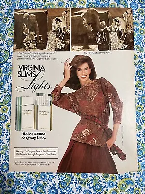 Vintage 1982  Virginia Slims Cigarettes Print Ad • $3.88