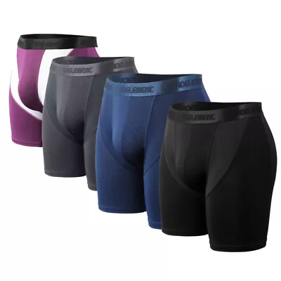 2 PCS Men Boxer Shapewear Underpants Seamless Stretch Shorts Compression Briefs • £6.79