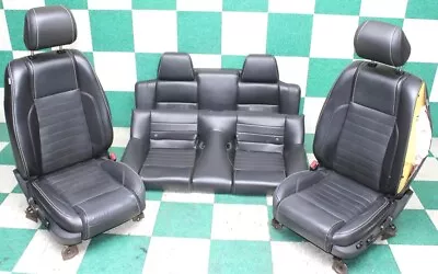 *-BAG* 13-14 Mustang Vert Black Leather Heated Power Buckets Backseat Seat Set • $866.39