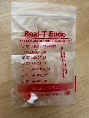 Acadental #12 Real-T Endo - Radiopaque - Extracted Tooth Substitute • $15