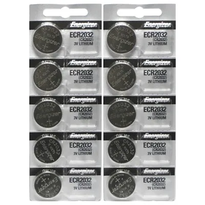 Energizer CR2032 3V Lithium Coin Cell Battery (10 Pack) • $13.99