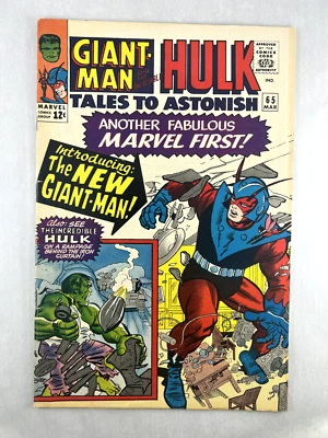 $3 • Buy Tales To Astonish #65 1966 ~VG/FN Estate Find Stan Lee New Giant Man Costume NR
