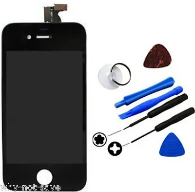 LCD Digitizer Display Glass Screen Assembly Replacement For BLACK IPhone 4S 4GS • $36.99