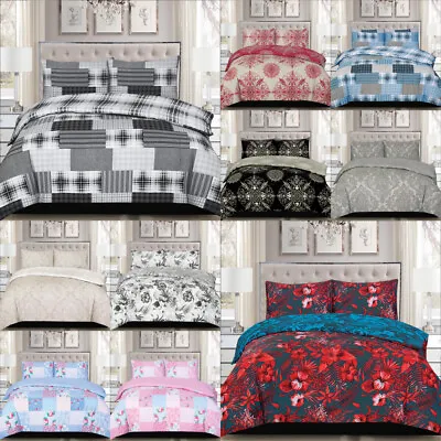£18.04 • Buy 100% Rich Cotton Duvet Quilt Cover Bedding Set Double King & Super King Size