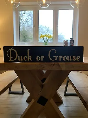 £24.95 • Buy Duck Or Grouse Sign Plaque Mind Your Head Low Doorway Hand Made , Pub Hotel