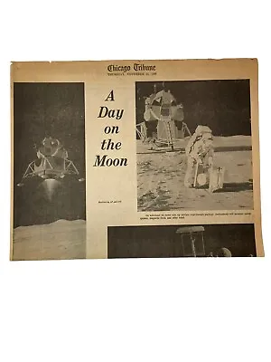 Chicago Tribune Nov 201969 A Day On The Moon Vintage Newspaper • $9.45