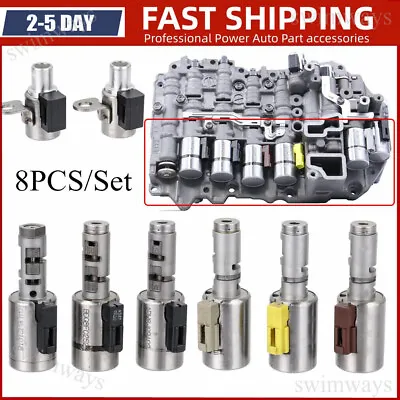 8Pcs 6-Speed 09G TF-60SN/TF60SN Trans Valve Body Solenoid Set For VW Audi Mini • $133.03