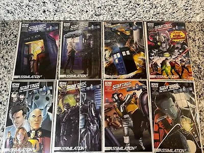 IDW COMICS STAR TREK DOCTOR WHO ASSIMILATION 2 #1 - #8 Complete • £63.32