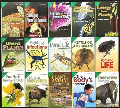 4th Grade -LIFE SCIENCE Curriculum Readers (15 Books) Teachers/Homeschool/Tutors • $31.99