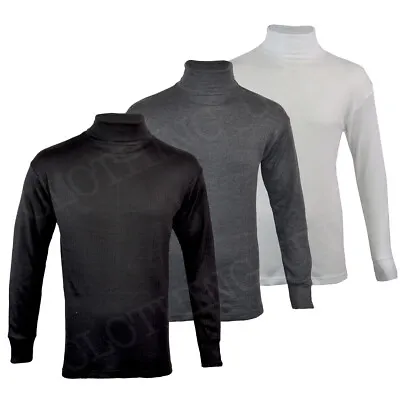 Mens Thermal Underwear Polo Neck Long Sleeve Top Ski Warm Winter T Shirt M-XL • £9.99