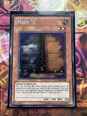 Yu-Gi-Oh! Maxx  C  (STOR-EN086) - Unlimited Edition - Secret Rare NM/M • $82.95