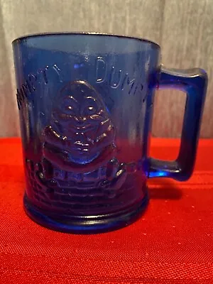 Vintage Child's Mug Cup Nursery Rhymes Humpty Dumpty Tom Tom Cobalt Blue • $9.95