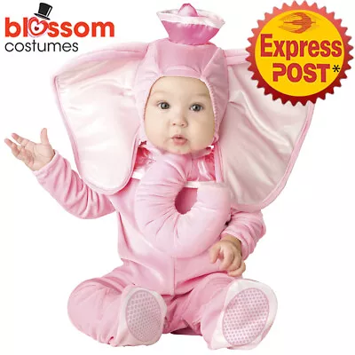 CK1411 Pink Elephant Infant Baby Toddler Halloween Cute Costume Jumpsuit Animal • $37.95