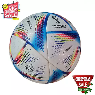 Adidas FIFA World Cup Qatar 2022 Al Rihla Match Ball Soccer Football  Size 5 • $34.10