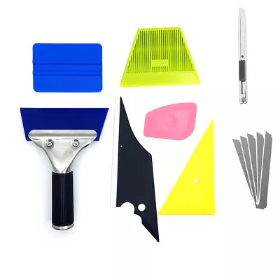 Car Window Tint Tools Kit Car Film Tinting Scraper Squeegee Vinyl Wrap Install • $8.91