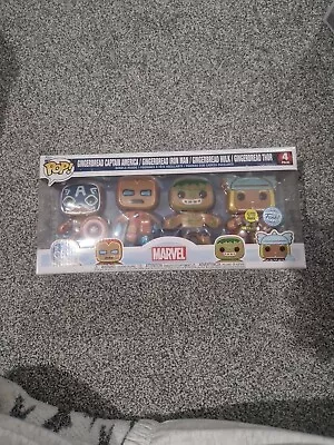 Funko Pop! Marvel Comics Captain America/Hulk/Iron Man/Thor 4 Figure - 66845 • £8