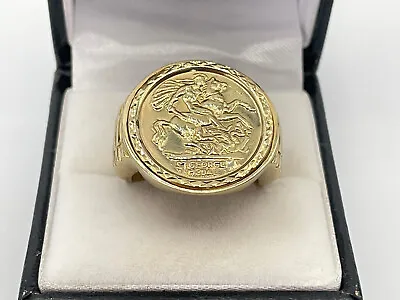 9ct Gold Hallmarked St George Signet Ring. Goldmine Jewellers. • £369.99