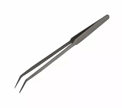 8  Long Curved Nose Narrow Tweezers Straight Fine Point Tip Utility Jewelry Tool • $7.49