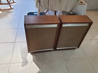 Vintage National MFB SB-105H 3 Way  Floor Speakers Made In Japan Good Cond • $299.99