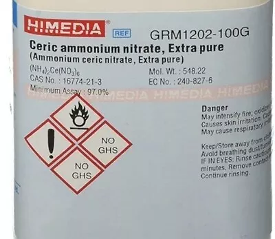  Nitrate Ceric Ammonium  5 Gm CAS 16774-21-3 • $10