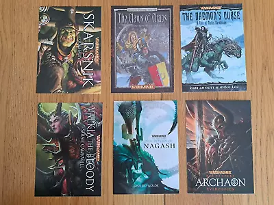 Black Library Warhammer Chaos Elf Orc Undead Book Cover Postcards Bundle A5 Size • £6