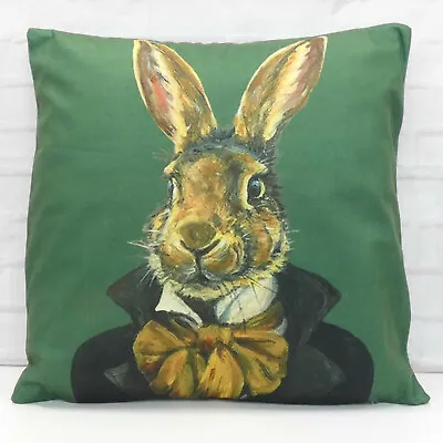 Steampunk Brown Rabbit Cushion Cover Victorian Dressed Decorative Novelty Gift • £9.99