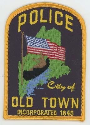 Maine Me Old Town Police Nice Shoulder Patch Sheriff • $5.99