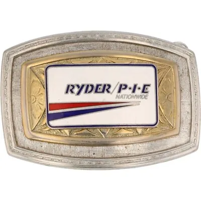 Ryder P.I.E Nationwide Truck Semi Driver Trucker 1970s NOS Vintage Belt Buckle • $45