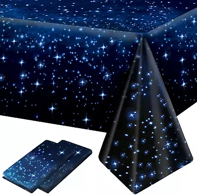 Mantel Espacial Mantel De Plastico Para Fiesta Estrellas De Galaxia Todo Impreso • $23.95