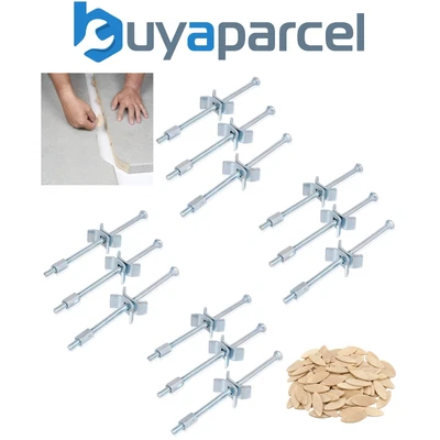 £19.99 • Buy X12 Kitchen Worktop Joining Bolts 150mm Panel Connectors And X100 No20 Biscuits