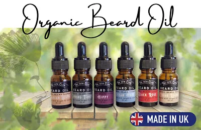 Organic Natural Beard Oils For Men Beard Growth Conditioning & Care - 10ml • £2.99