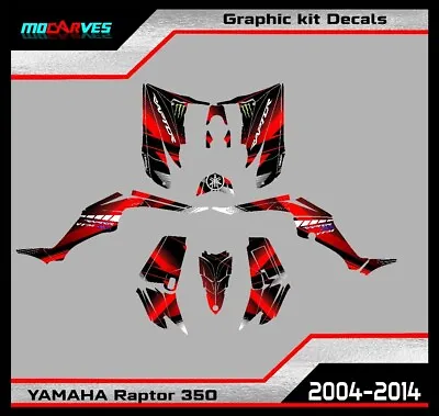 Yamaha Raptor 350 2004 To 2014 Graphic Kit  Decal Raptor 350 Stickers ATV • $160