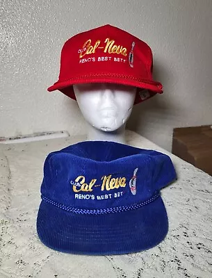 Vintage Club Cal-Neva Reno's Best Bet Bowling Corduroy Hats (Red & Blue) • $16.99