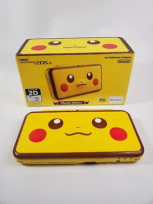  New  Nintendo 2DS XL Console Pokemon Pikachu Edition Complete In Box  • $449