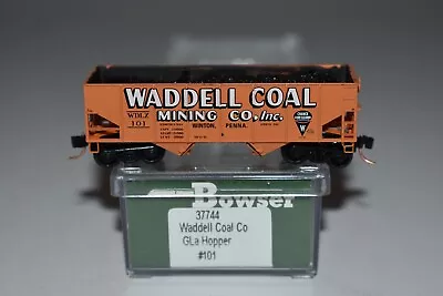 N Scale Bowser 37744 Waddel Coal Mining Co Twin Bay Hopper 101 C40553 • $17.99