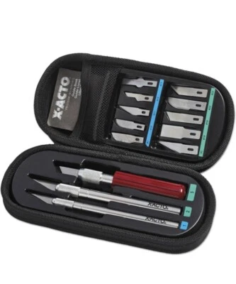 $25.95 • Buy X-ACTO Compression Basic Knife Set, 3 Knives, 13 Blades, Carry Case, 17 Count