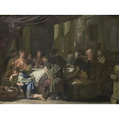 Gerard De Lairesse The Last Supper Painting Wall Art Canvas Print 18X24 In • £18.99