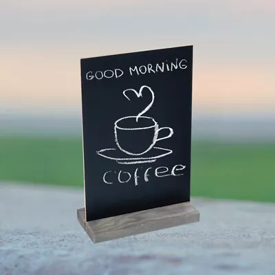 £7.52 • Buy  Tabletop Wooden Chalkboard Sign Menu Wooden Chalkboard Stand Small Blackboard