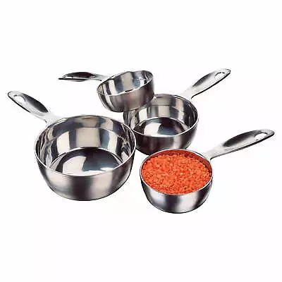 4-piece Stainless Steel Measuring-cup Set Dishwasher Safe • $21.58