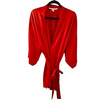 Victoria's Secret Robe Red  Washable Long Sleeve One Size • $21.24