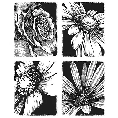 Vintage Flowers Clear Rubber Stamps Stamping Seal For DIY Craft Card Making • $7.39