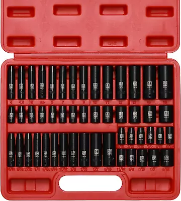 1/4 Inch Drive Master Impact Socket Set 6 Point Design For High Torque Impact  • $38.03