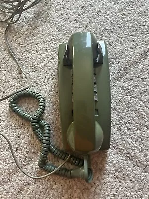 Western Electric Bell Avocado Green Push Button Touch Tone Wall Mount Telephone • $64.99