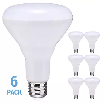 6 Pack Satco 9022 10BR30 LED 10W 120V Medium E26 Base Dimmable 3000K Warm White • $23.95