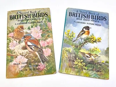 Vintage Ladybird 536 Series Books 2 &3  British Birds & Their Nests Dust Jacket • £12.99
