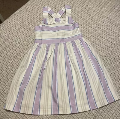 NWT Janie And Jack Santorini Suite Poplin Chintz Striped Sun Dress Girls Size 4 • $26.24