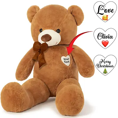 Extra Large Teddy Bear Personalised Gifts 100cm Kids Giant Plush Toys Soft Xmas • £38.99