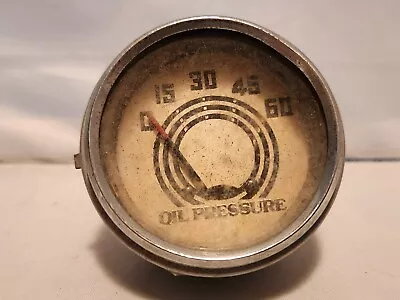 Old Vintage Automotive Oil Pressure Gauge • $9.99